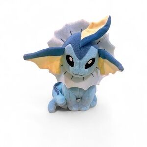 OFFICIAL Tomy Pokémon Vaporeon 8" Plush Toy - Eevee Evolution T18549B
